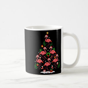 Caneca De Café Luzes de árvore de Natal Nk Flamingo Chapéu de Pap