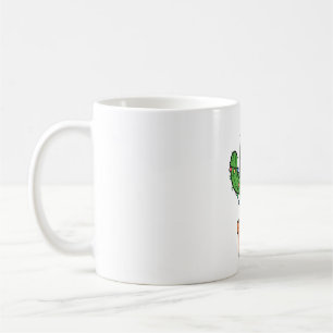 Caneca De Café Luzes de Cacto de Natal Arte de Férias Divertido