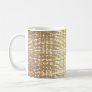 Caneca De Café Luzes de estádio, fundo de néon abstrato.