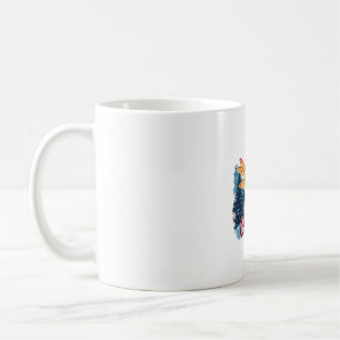 Caneca De Café Luzes de Libélula Festivas