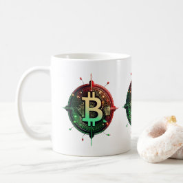 Caneca De Café Luzes de Natal Bitmoedas