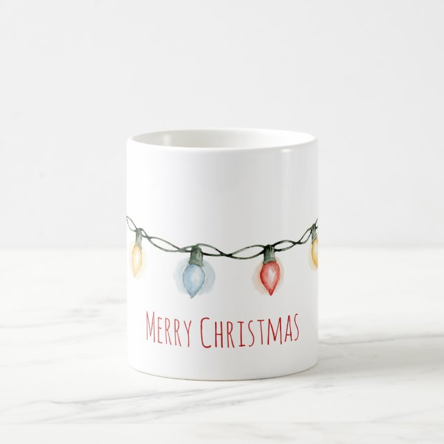 Caneca De Café Luzes de Natal Caprichosas (Centro)