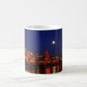 Caneca De Café Luzes de Natal da plaza de Kansas City