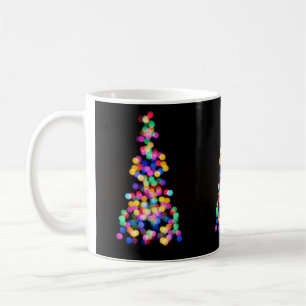 Caneca De Café Luzes de Natal Desfocadas