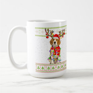 Caneca De Café Luzes de Natal Feias de Beagle