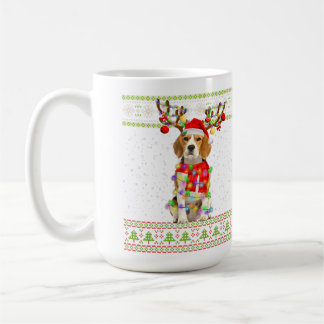 Caneca De Café Luzes de Natal Feias de Beagle
