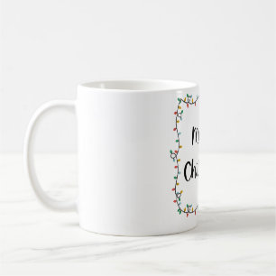 Caneca De Café Luzes de Natal Feliz Mug