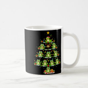 Caneca De Café Luzes de Natal Santa Árvore Sapo Árvore de Natal P