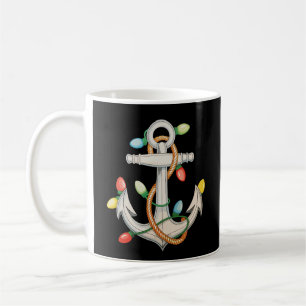 Caneca De Café Luzes de Natal Xmas Barco de Cruzeiro Navegando Ân