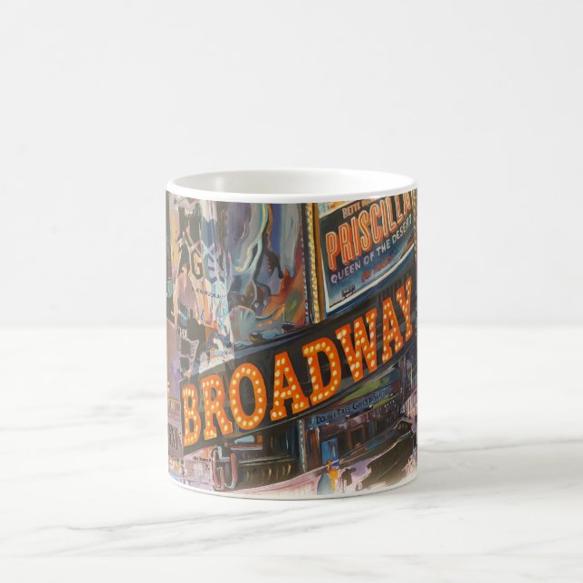 Caneca De Café Luzes de Neon da Broadway (Centro)