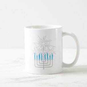 CANECA DE CAFÉ LUZES HANUKKAH