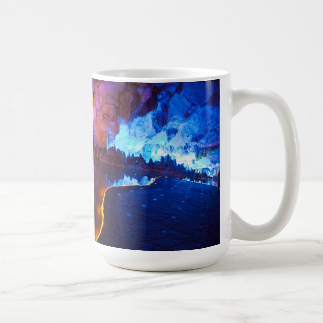 Caneca De Café Luzes na Caverna da Flauta de Junco, China (Direita)
