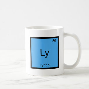 Caneca De Café Ly - Símbolo de Elemento de Química Engraçado d