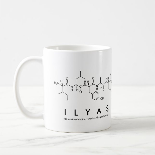 Caneca De Café Lyas peptide name mug (Esquerda)