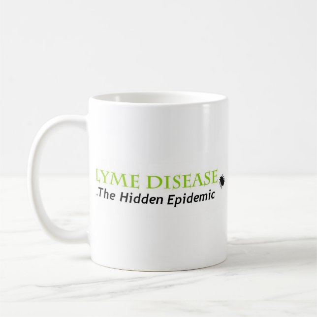 Caneca De Café lyme a epidemia escondida, lyme a epidemia (Esquerda)