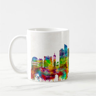 Caneca De Café Lyon França Skyline