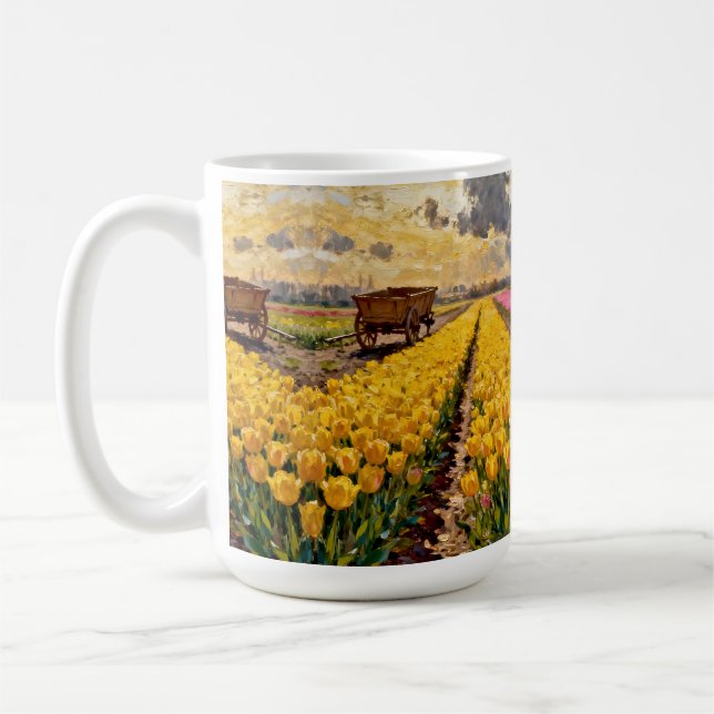 Caneca De Café “Lysbeth na Luz Âmbar” - Uma Paisagem Holandesa (Esquerda)