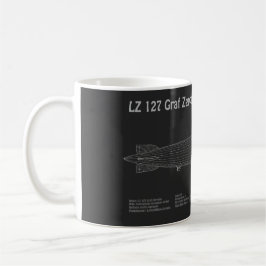 Caneca De Café LZ 127 Graf Zeppelin - Planos de Impressão Aeronáu