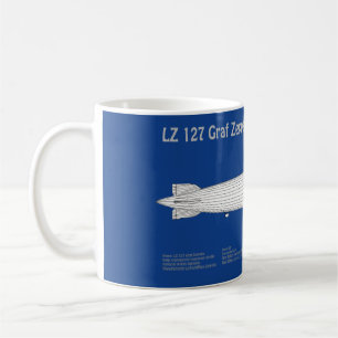 Caneca De Café LZ 127 Graf Zeppelin - Planos de Impressão de Aero