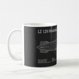Caneca De Café LZ 129 Hindenburg - Planos de projeto de navegação