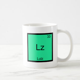 Caneca De Café Lz - Lulz Camiseta engraçada do elemento químico M