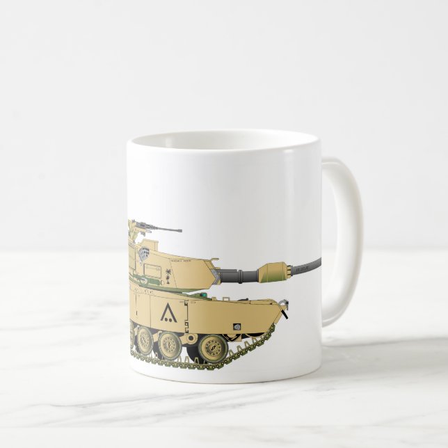Caneca De Café M1A1 tank (Frente Esquerda)