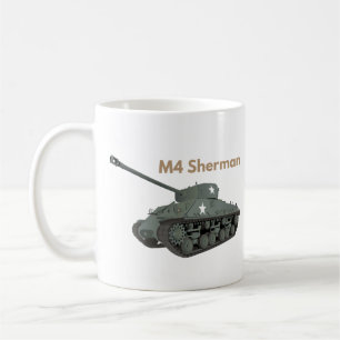 Caneca De Café M4 Sherman American WW2 Tank