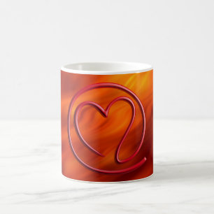 Caneca De Café m a i l 4 vermelho-fogo