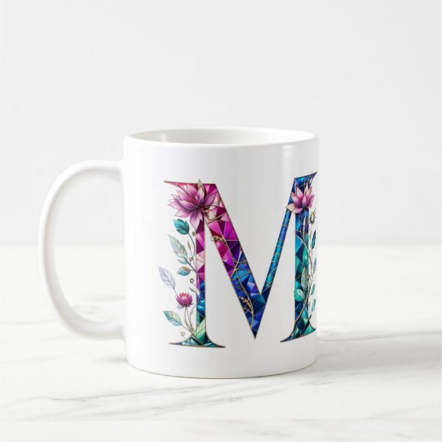 Caneca De Café M Café Mug - Design floral para doação (Esquerda)