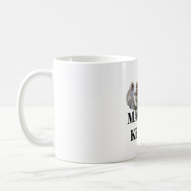 Caneca De Café M é para Macaque Keeper (Esquerda)