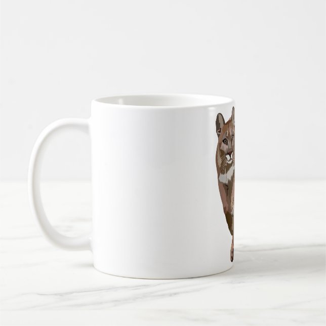 Caneca De Café M é para o Leão de Montanha (Esquerda)