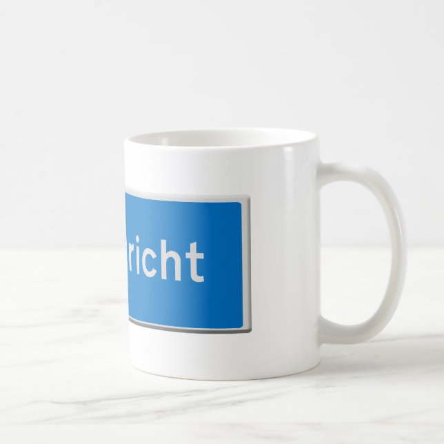 Caneca De Café Maastricht road sign (Direita)