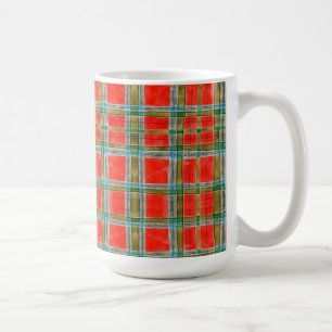 Caneca De Café MAC BAIN TARTAN Tall White Mug