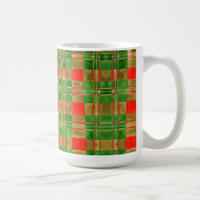 Caneca De Café MAC GREGOR TARTAN Tall White Mug (Direita)
