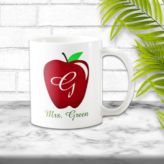 Caneca De Café Maçã Brilhante do Professor