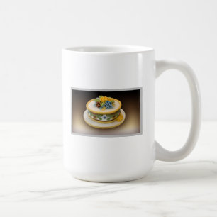 Caneca De Café Maçã de letras esmagadas com o bolo