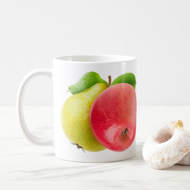 Caneca De Café Maçã e pera (Com Donut)