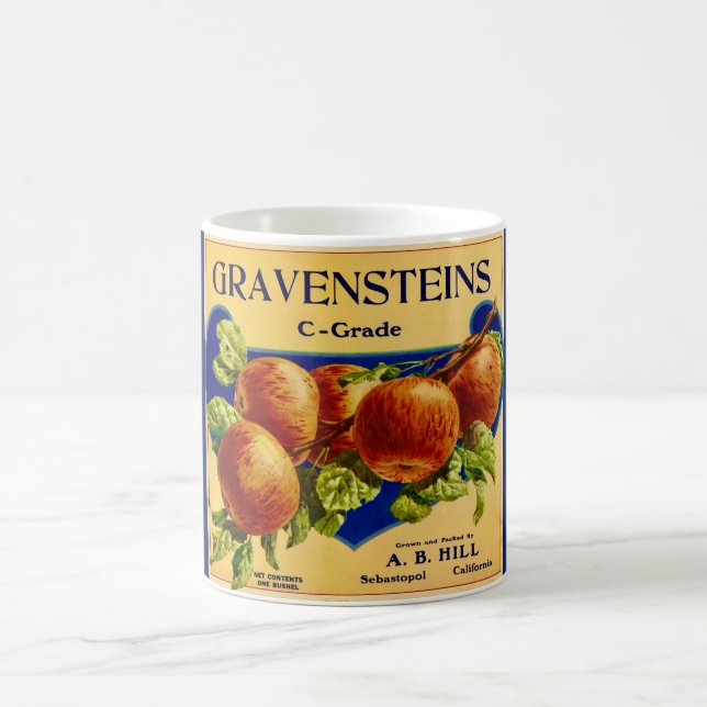 Caneca de Café Maçã Gravenstein (Centro)
