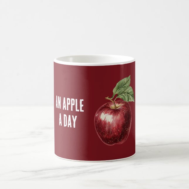 Caneca De Café Maçã Vermelha Por Dia (Centro)