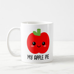Caneca De Café Maçã Vermelha, Presente para Filha, Bonita