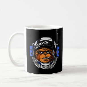 Caneca De Café Macaco Astronauta Espacial Ape Chimp Ficção Cientí