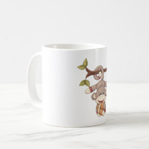 Caneca De Café Macaco Com Futebol