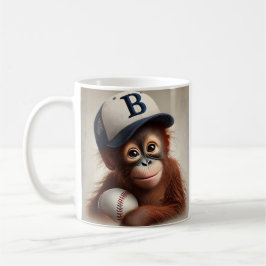 Caneca De Café Macaco de baseball