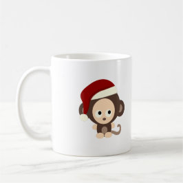 Caneca De Café Macaco de Natal
