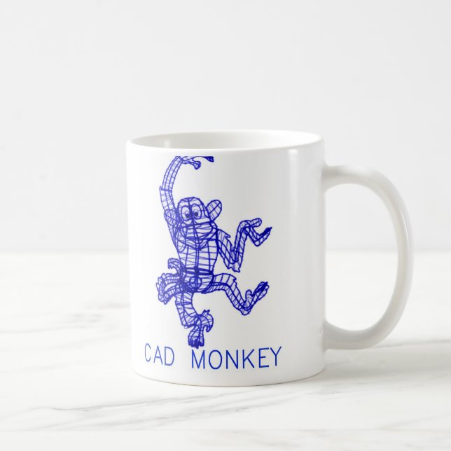 CANECA DE CAFÉ MACACO DO CAD (Direita)
