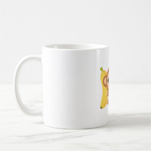 Caneca De Café Macaco e Banana