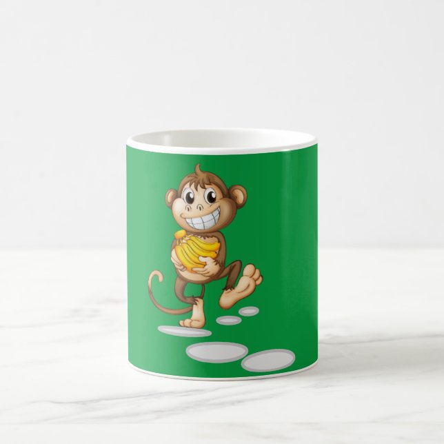 Caneca De Café macaco feliz (Centro)