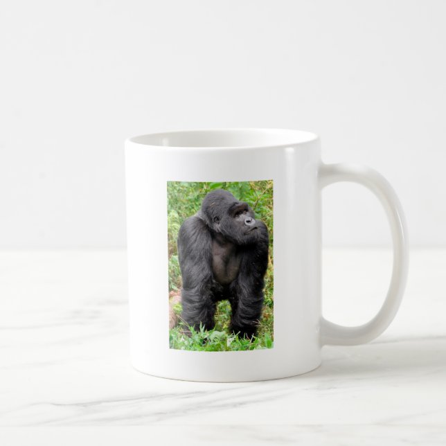 Caneca De Café Macaco Feliz (Direita)