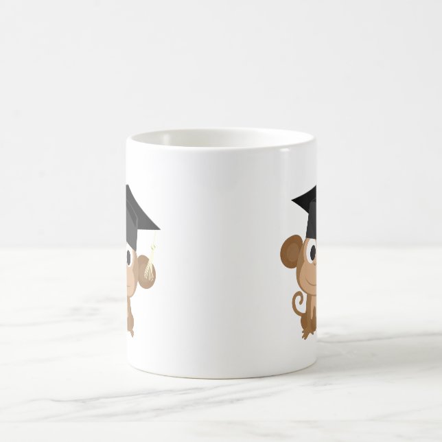 Caneca De Café Macaco Graduado (Centro)