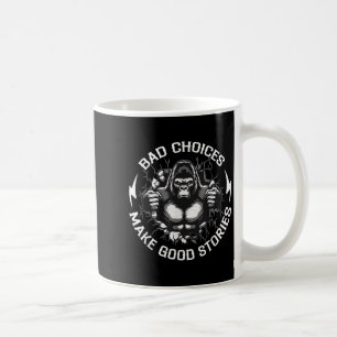 Caneca De Café Macaco Má Escolha Torna Boas Histórias Engraçadas